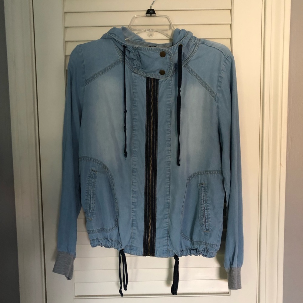 “Denim” Zip Up Jacket